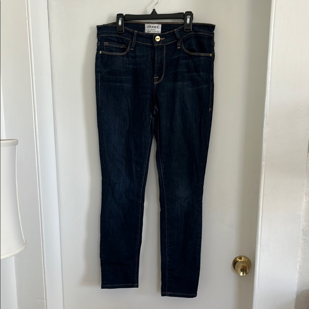 Frame Denim Blue Skinny Jeans Classic Fit